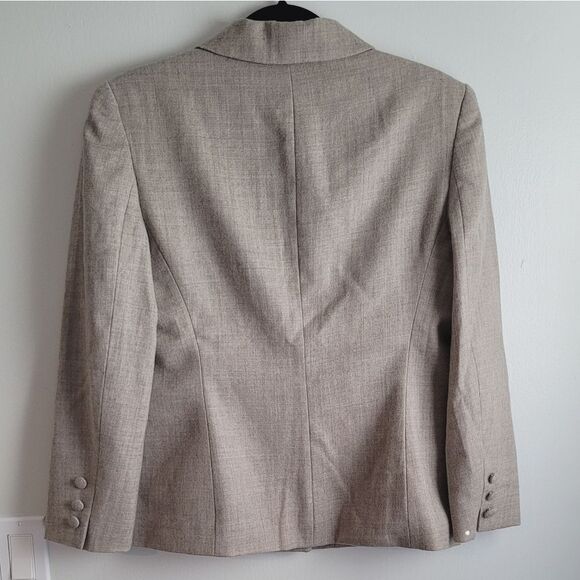 Jones New York Tan Wool Blazer Size 10P - Picture 8 of 13